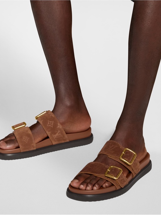 Louis Vuitton Other - Louis Vuitton LV Monogram Venice Mules Sandals 1AIZV2 Mens LV Size 9 US 10 Brown